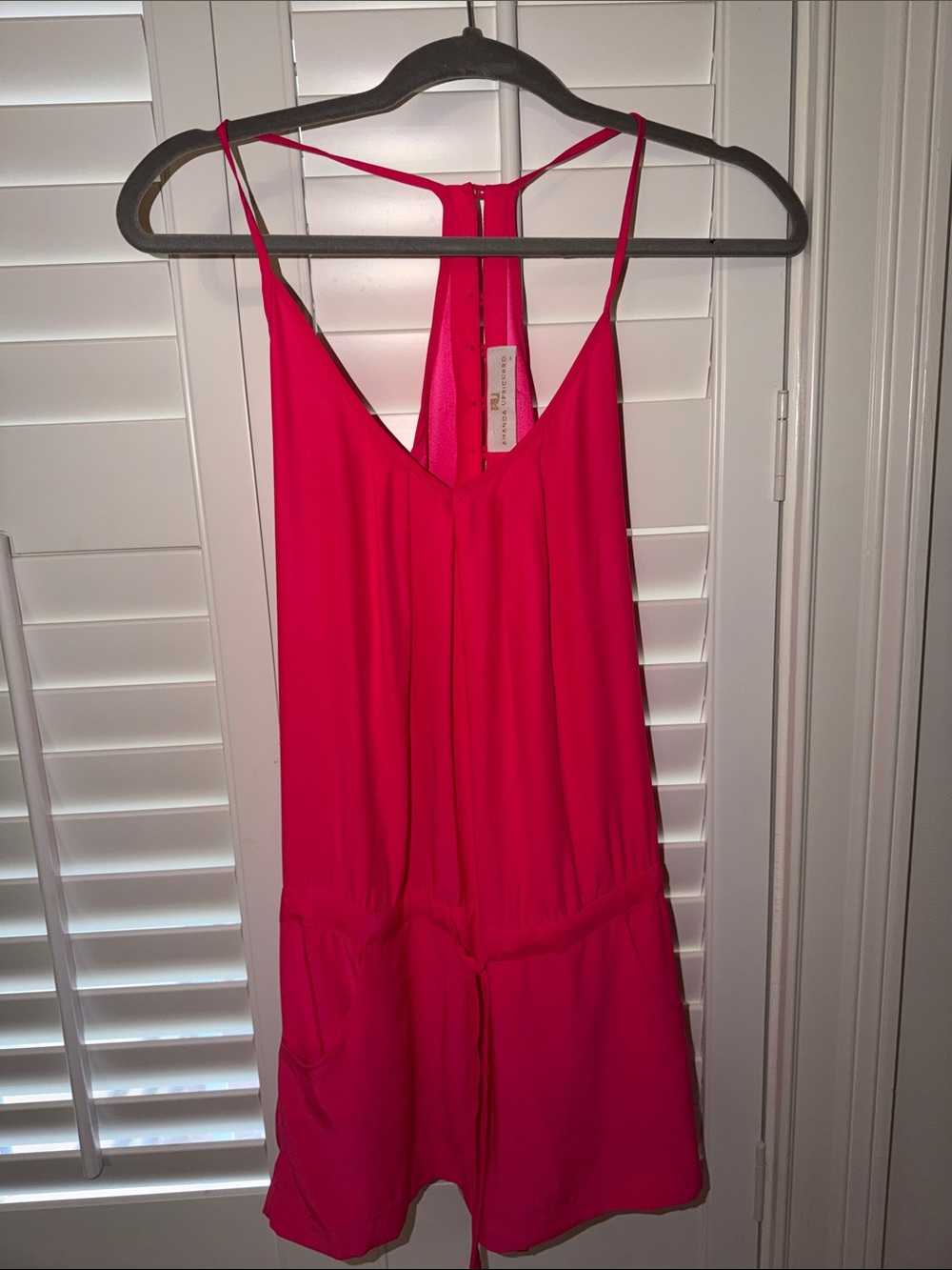 Amanda Uprichard Bright Pink Girls' One-Piece Romper